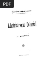 GARRETT, Thomaz de Almeida. Administracao Colonial