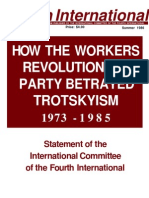 How The WRP Betrayed Trotskysm, 1973-1985