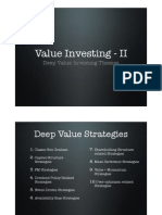 Deep Value Investing Themes