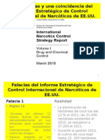 Seis Falacias y Una Coincidencia Del Informe Estratégico de Control Internacional de Narcóticos de EE - UU.