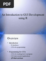 An Introduction To GUI Programming Using R