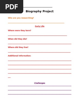 biography project