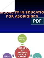 Inequality in Education For Aborigines