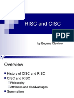 RISC and CISC - Eugene Clewlow