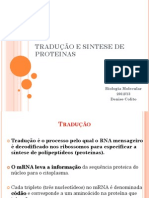 Tradução e Sintese de Proteinas PDF