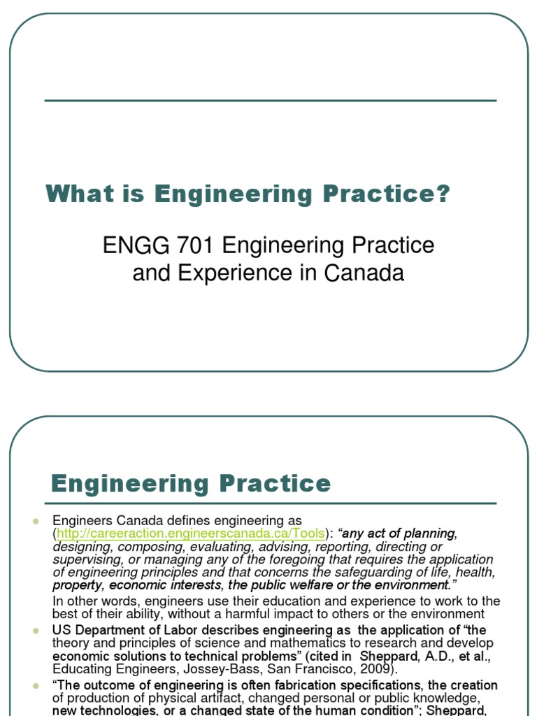 Canadian Engineering Essentials | PDF | Engineer | Engineering