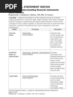 Financial Statement Ratios