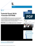 Tutorial Excel 2010 - Función EXTRAE