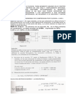 Ejercicio de Disec3b1o a Flexion de Una Viga t EJERCICIO COMPLETO de UNA VIGA T