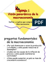 CAP. I Vision Panoramica de La MACROECONOMIA - PPT 1