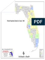 Florida Population Density by County: 2010: Source: U.S. Census Bureau PL94-171, 2010