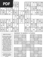 Printable High-Five Sudoku, Nov. 28 | PDF