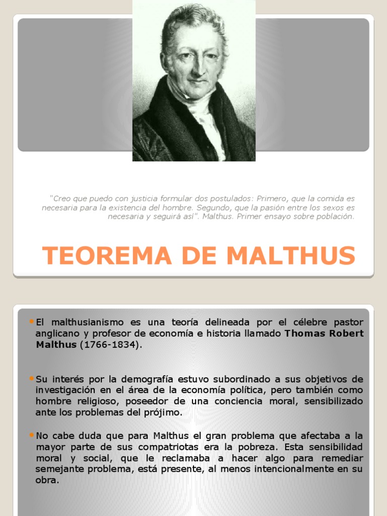 Explique A Crítica De Marx A Teoria De Malthus