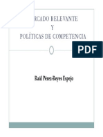 Mercado Relevante y Politicas de Competencia