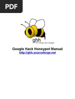 Google - Google Hack Honeypot Manual