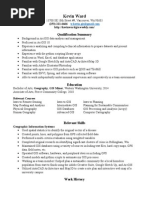 Kevin Ward Current Resume