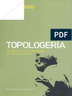 237673724 Nasio J D Topologeria Introduccion a La Topolodia de Jacques Lacan Ed Amorrortu PDF