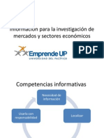 Informacion Para La Investigacion de Mercados y Sectores