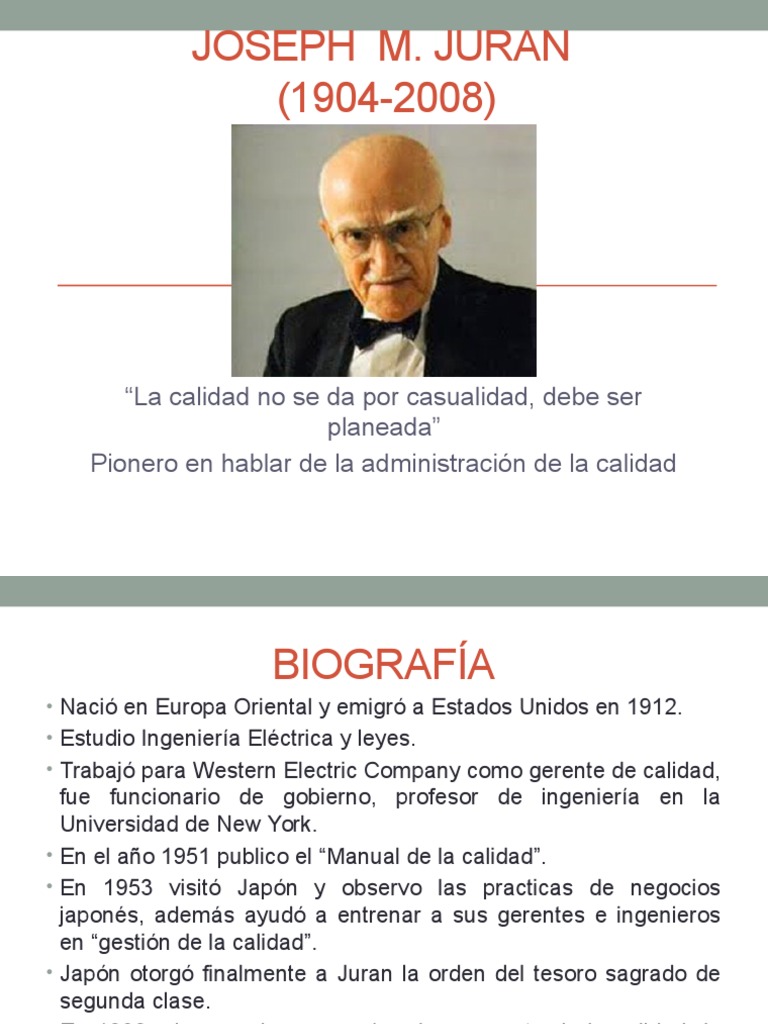 Joseph M Juran | PDF | Crecimiento personal y profesional | Negocios
