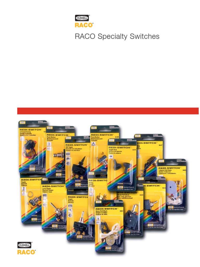 Switches Racco | PDF | Switch | Equipment