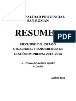 Informe Transferencia - Juliaca 2015