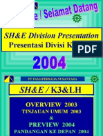 SH&E Division Presentation Presentasi Divisi K3&LH