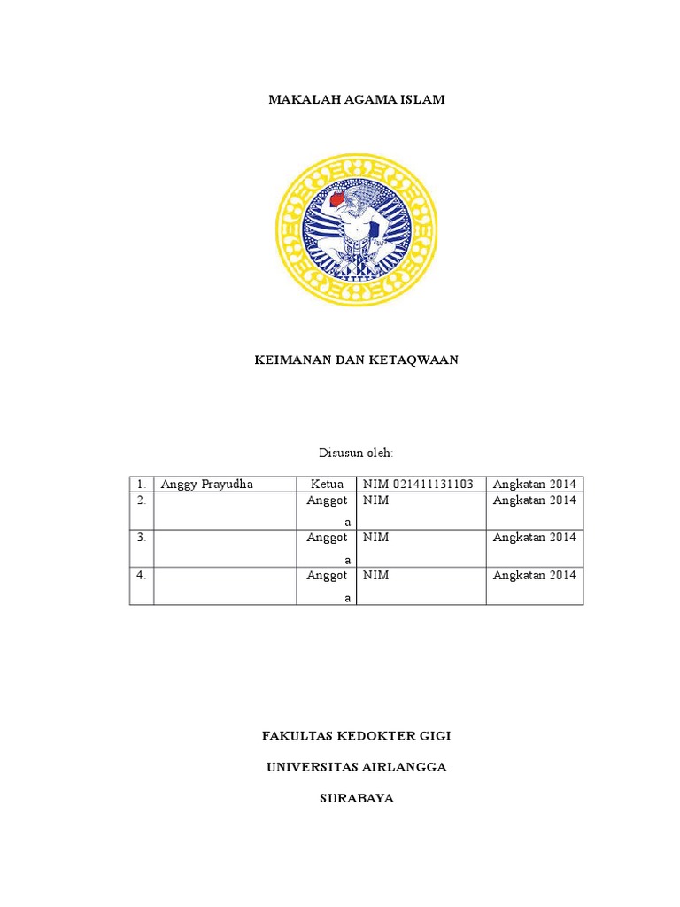Makalah Keimanan Dan Ketaqwaan Pdf