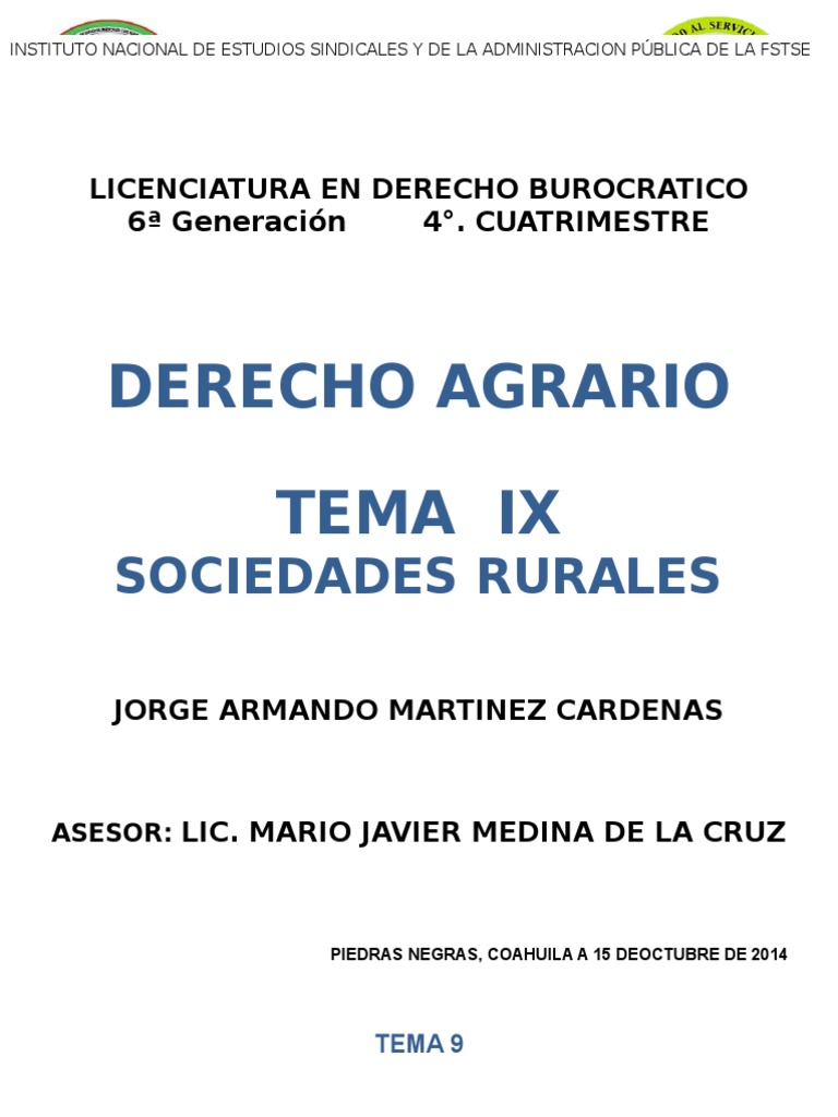 Las Sociedades Rurales | PDF | Gobierno