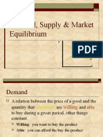 Understanding Market Equilibrium Through Demand, Supply and Determinants