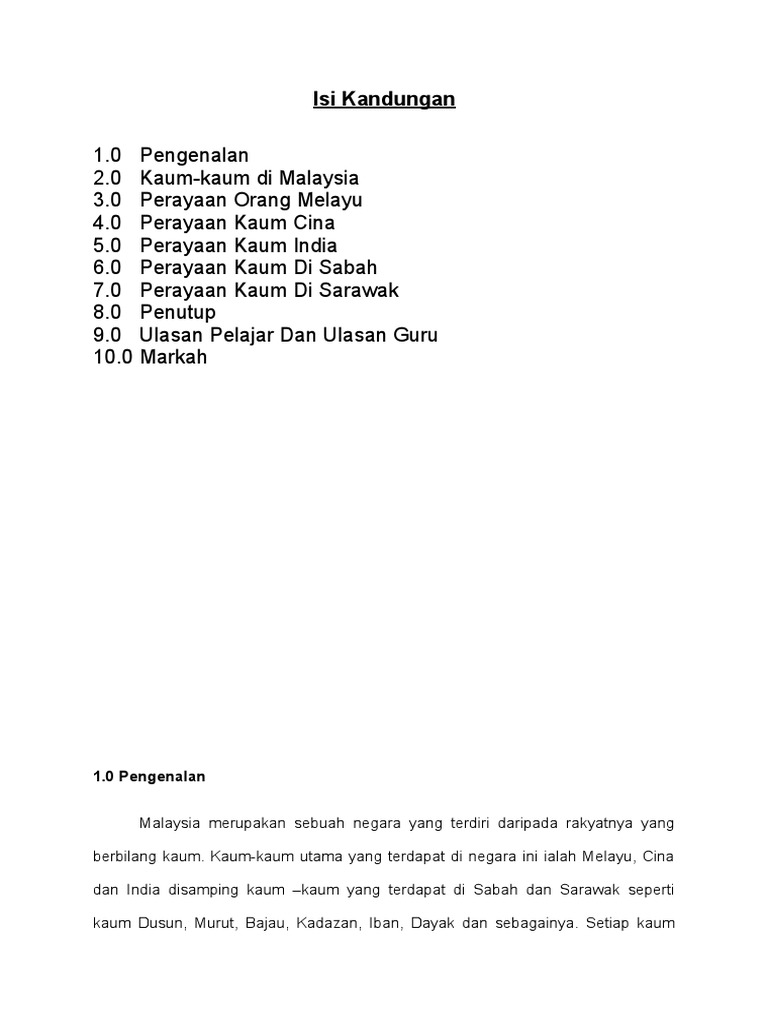 Kaum Kaum Di Malaysia  PDF