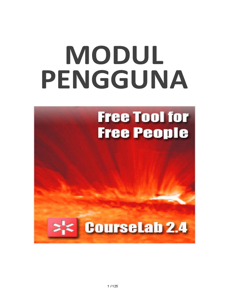 Manual Pengguna CourseLab 2.4 | PDF | Komputer