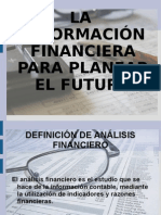 La Informacion Financiera para Planear El Futuro