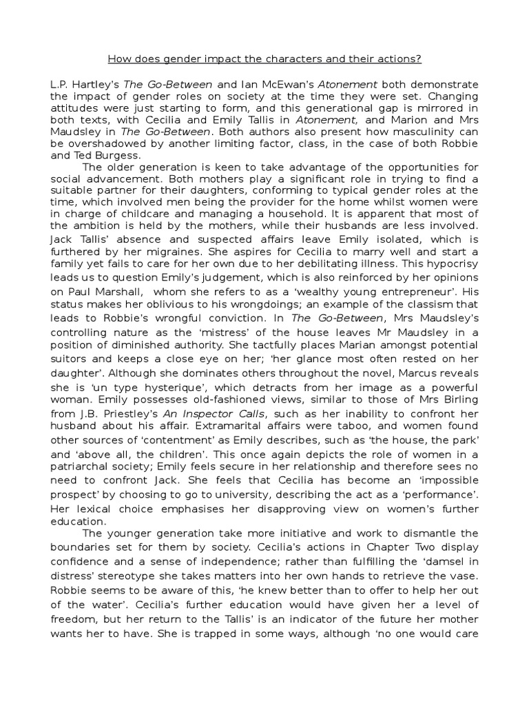 Atonement a level essay picture