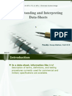 Electronic System Design PPT - Data Sheet Intrepetaton