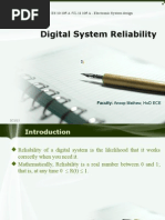 Electronic Syatem Design PPT - Reliability of Digital Systems