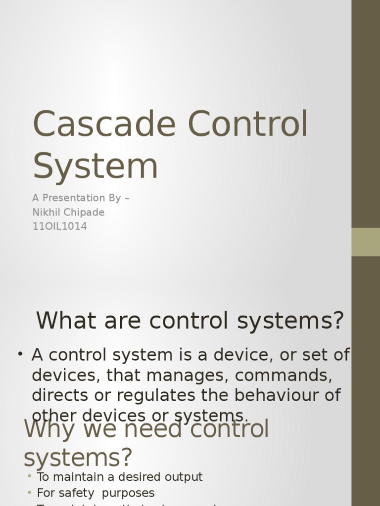 Cascade Control System PDF