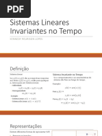 Sistemas Lineares Invariantes No Tempo