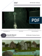 Sarah Raivel: 3D Render Hallway