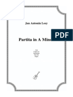Jan Antonín Losy: Partita in A Minor