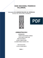 Universidad Nacional Federico Villareal: Administracion I