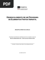 Desenvolvimento de um programa de elementos finitos versátil