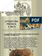 LITERATURA Preinca Inca 