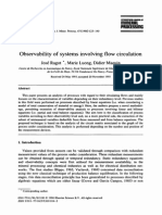 Observability of Systems Involving Flow Circulation_1996_IJMP_ragot