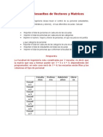 Ejercicios Resueltos de Vectores y Matrices