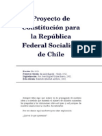 Proyecto de Constitución Para La República Federal Socialista de Chile