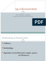 Backtracking Si Recursivitate