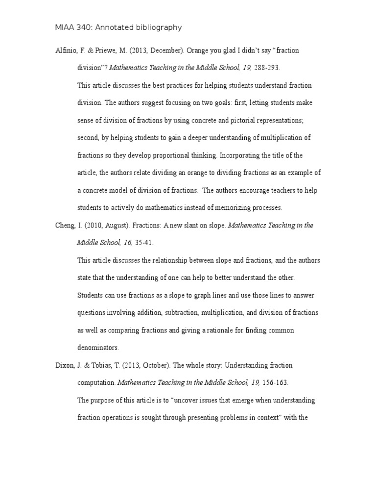 Annotated bibliography example image