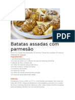 Batatas Assadas Com Parmesão