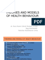 Theories and Models of Health Behaviour