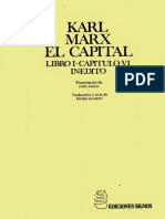 Karl Marx El Capital Libro1 Capitulovi Inedito